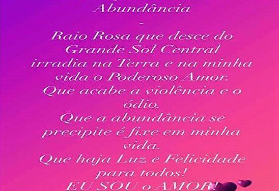 ORAÇÃO PARA O AMOR E ABuNDÂNCIA
