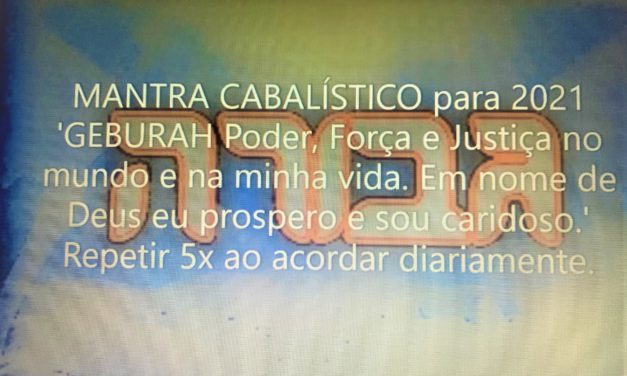MANTRA CABALÍSTICO PARA 2021